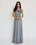 Glamour Dress silver grey