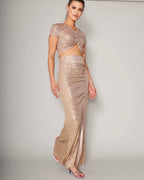 High Waisted Glow skirt gold