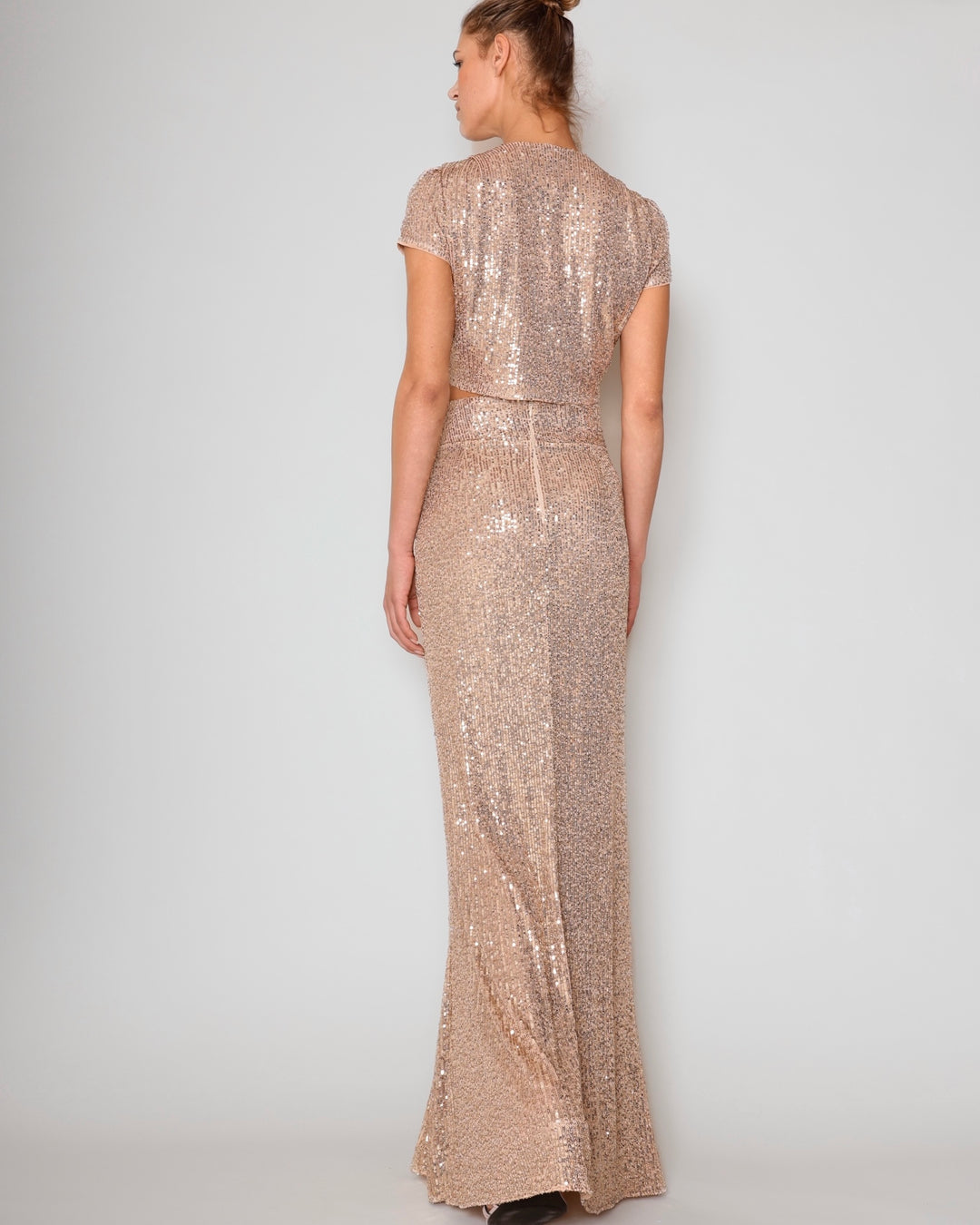 High Waisted Glow skirt gold