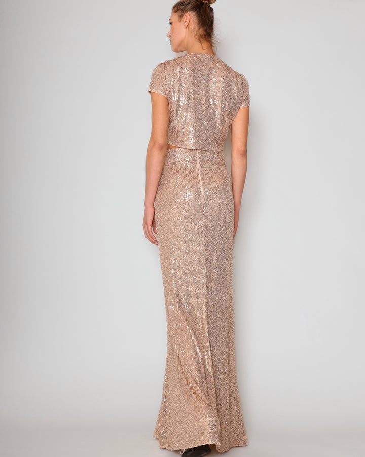 High Waisted Glow skirt gold