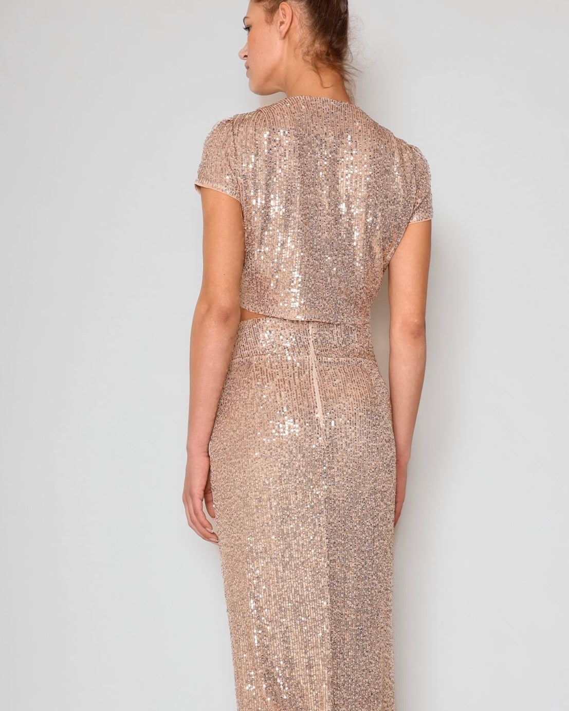 Pailletten Top Gold