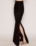 High-Waist-Rock aus Jersey Schwarz von Sonja Kiefer