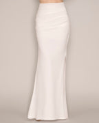 High-Waist-Rock aus Jersey Off-White von Sonja Kiefer