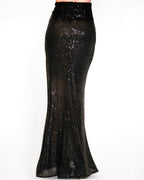 High Waisted Glow skirt black