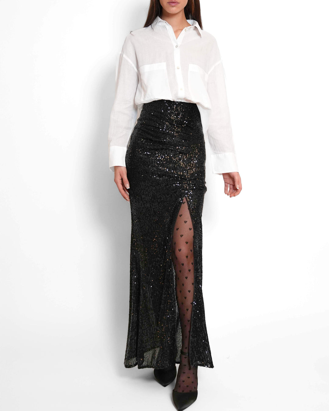 High Waisted Glow skirt black