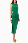 One-Shoulder-Kleid aus Jersey Frühlingsgrün von Sonja Kiefer