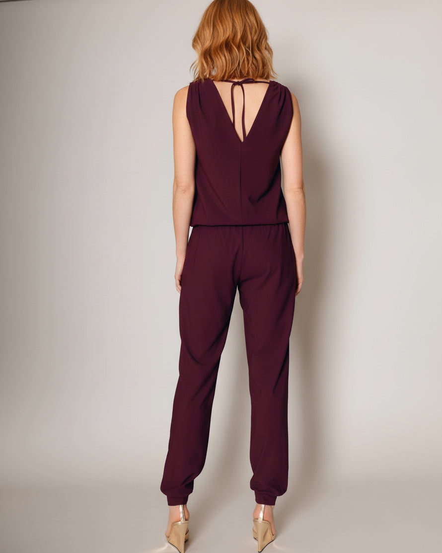 Jumpsuit Jersey merlot