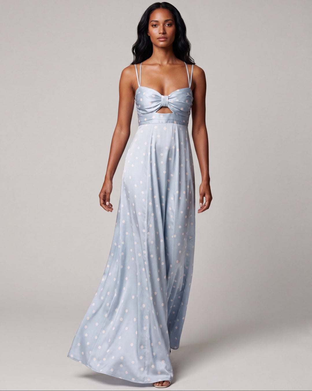 Polka Dot Dress light blue