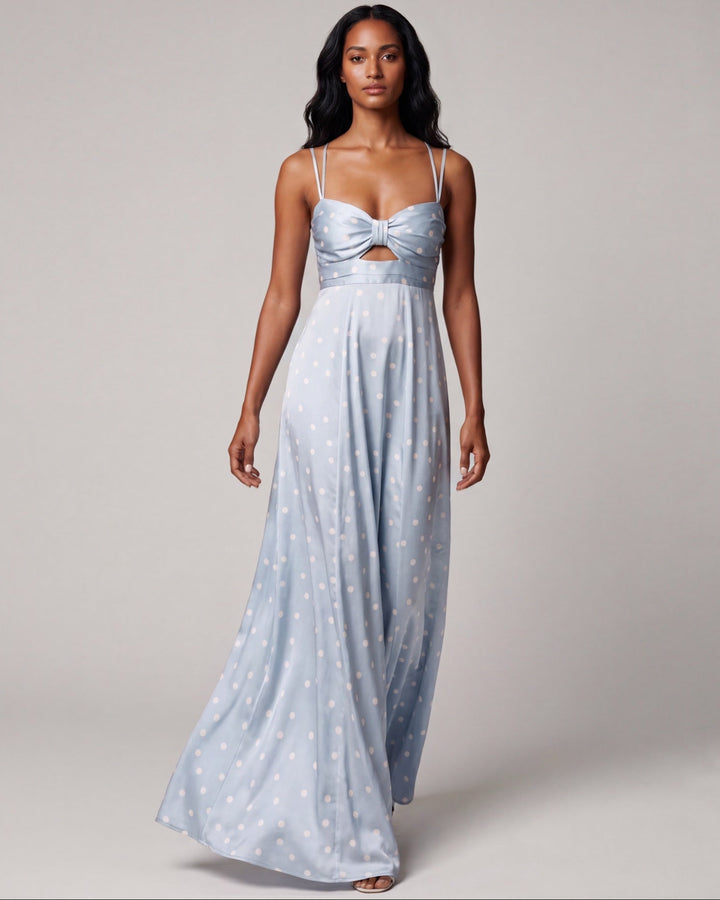 Polka Dot Dress light blue