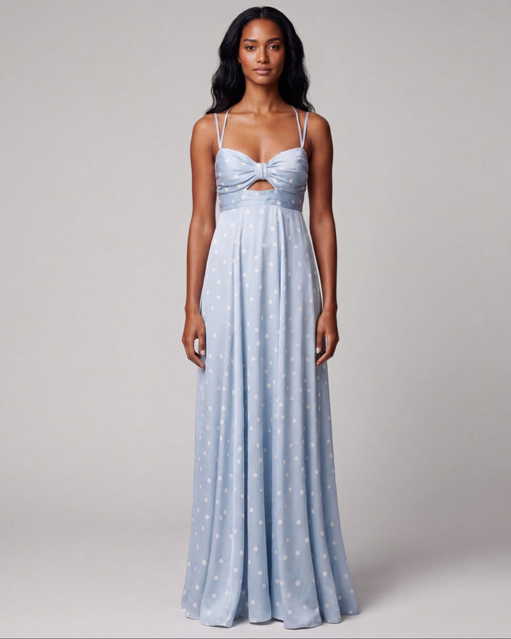 Polka Dot Dress light blue