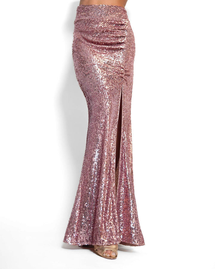 High Waisted Glow skirt lipstick