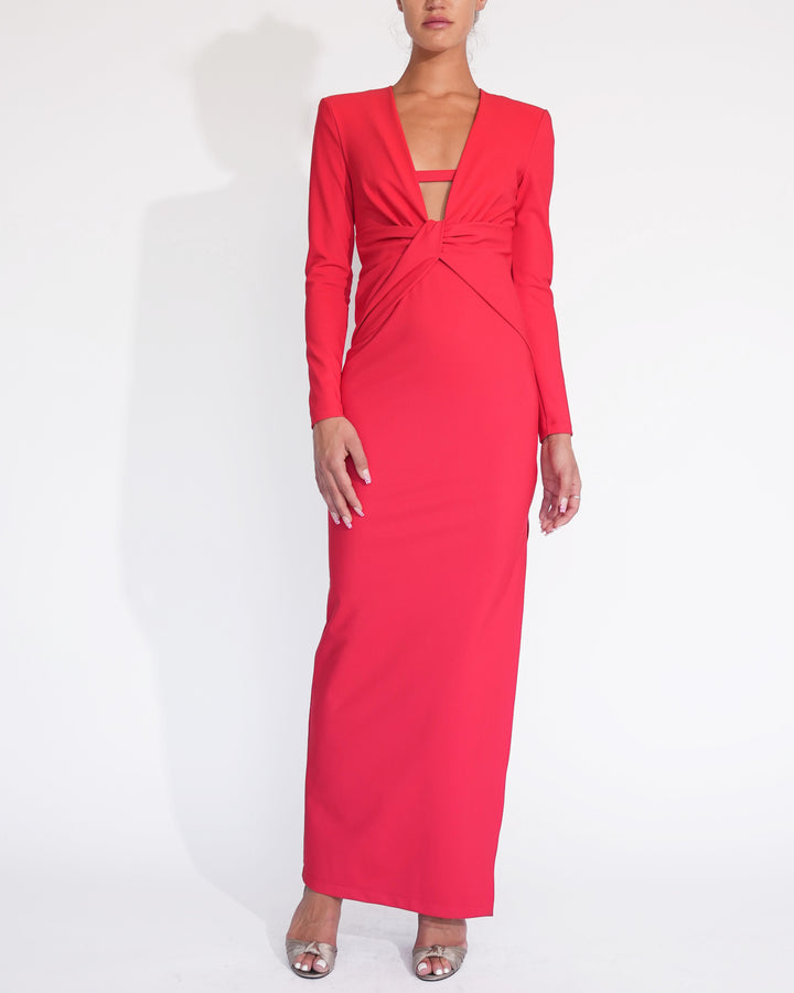 Deep Neckline Dress fire