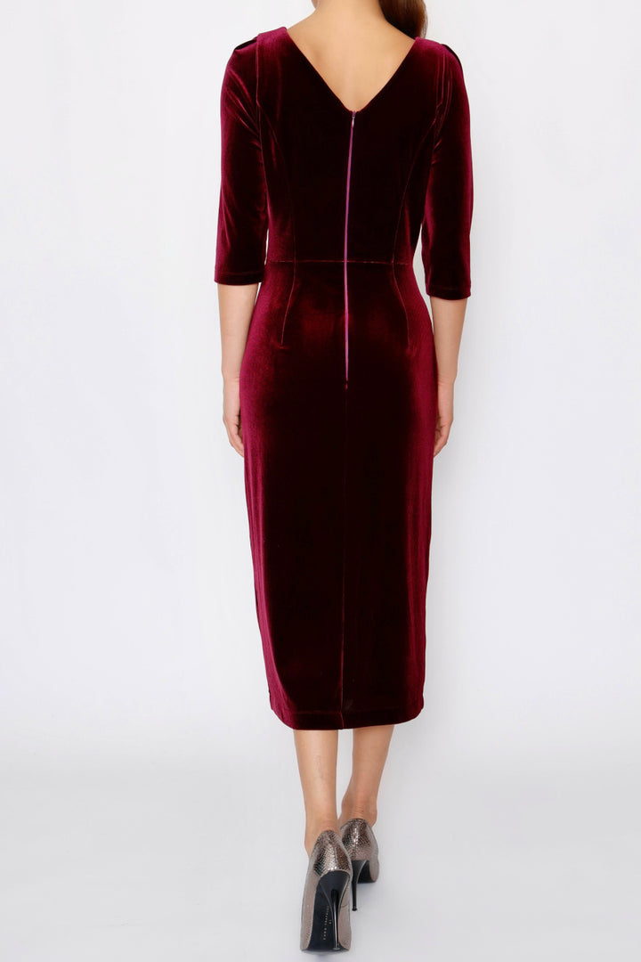 Midi Vivienne Velvet burgundy