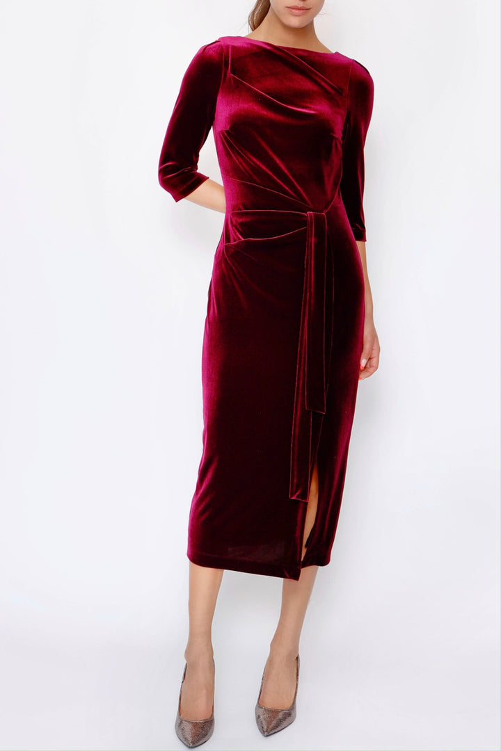 Midi Vivienne Velvet burgundy