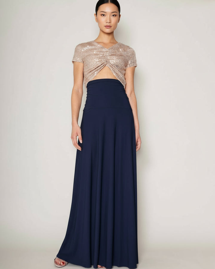 Maxi Skirt Jersey Midnight blue