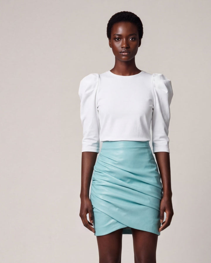 Vegan Leather Mini tiffany blue