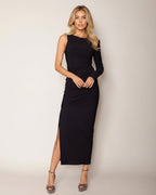 asymmetrisches Kleid mit einem Aermel