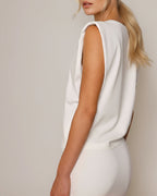 Padded Top off white