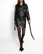 Pencilskirt vegan leather black