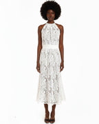 Crochet Mididress white