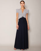 Striped Cropped Jersey Top