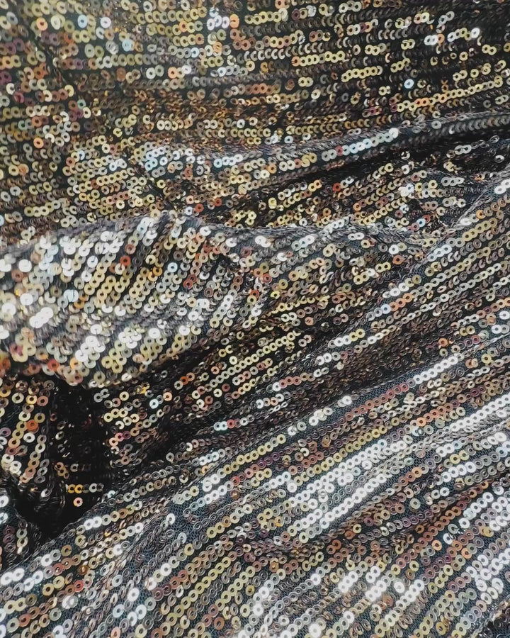 Asymmetric Dress vintage gold