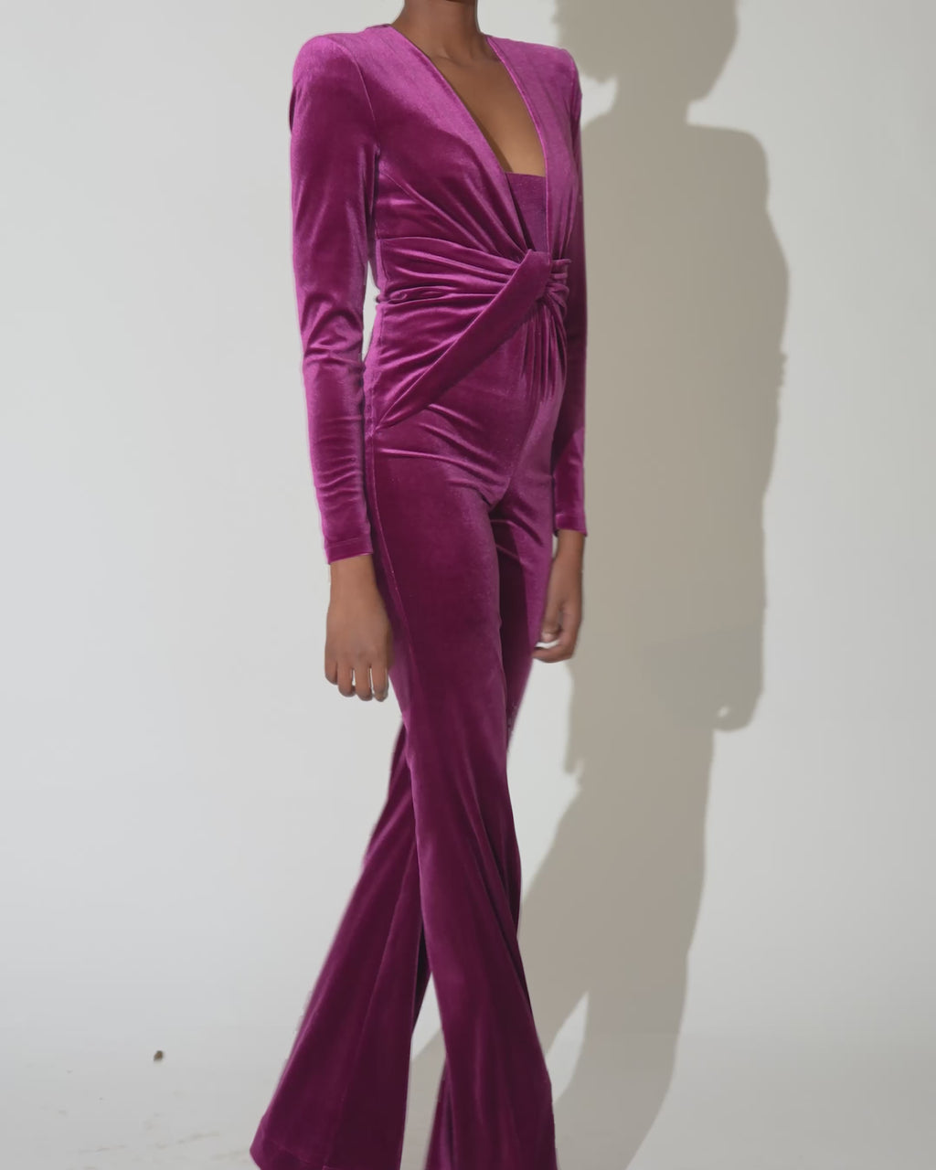 Velvet Catsuit berry