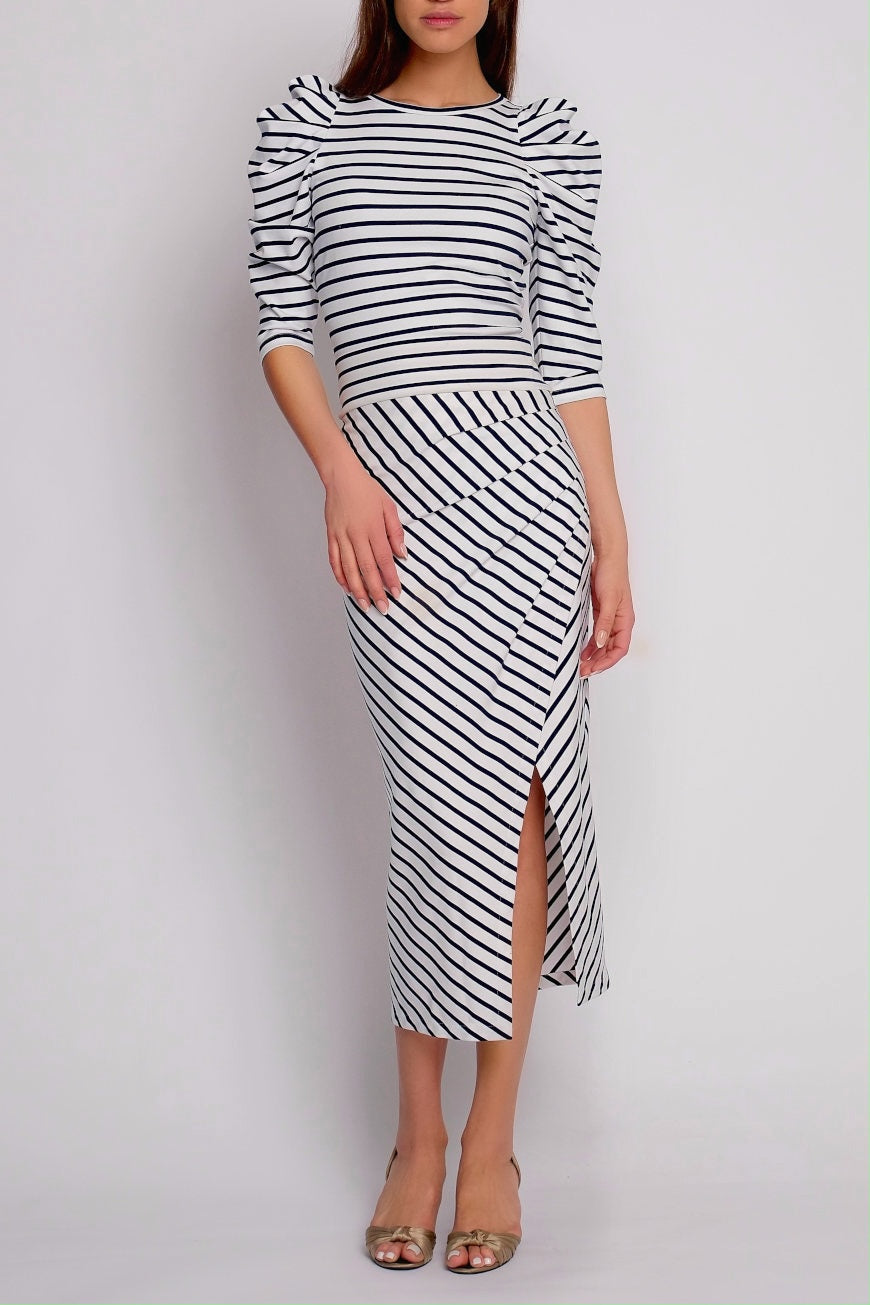 Striped Jersey Skirt