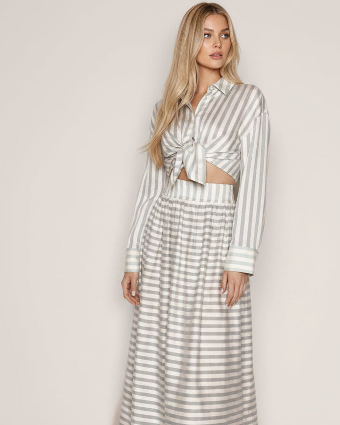 Sheer Striped Shirt