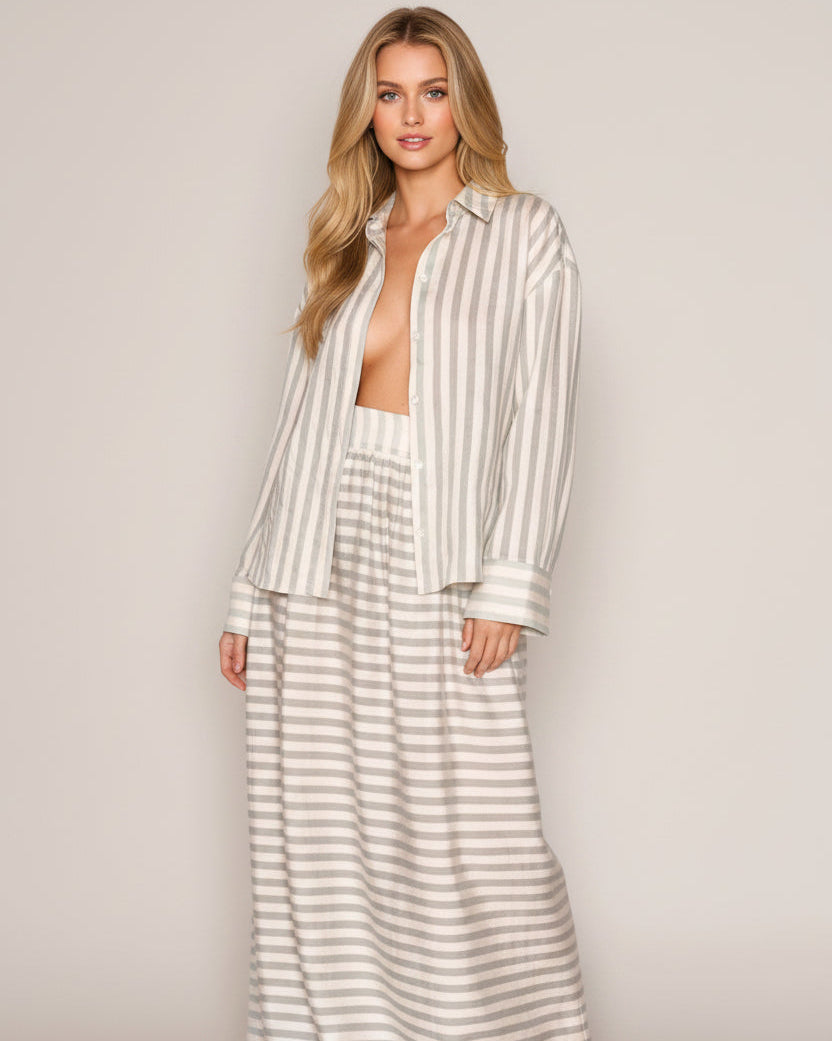 Transparente Streifen-Bluse von Sonja Kiefer
