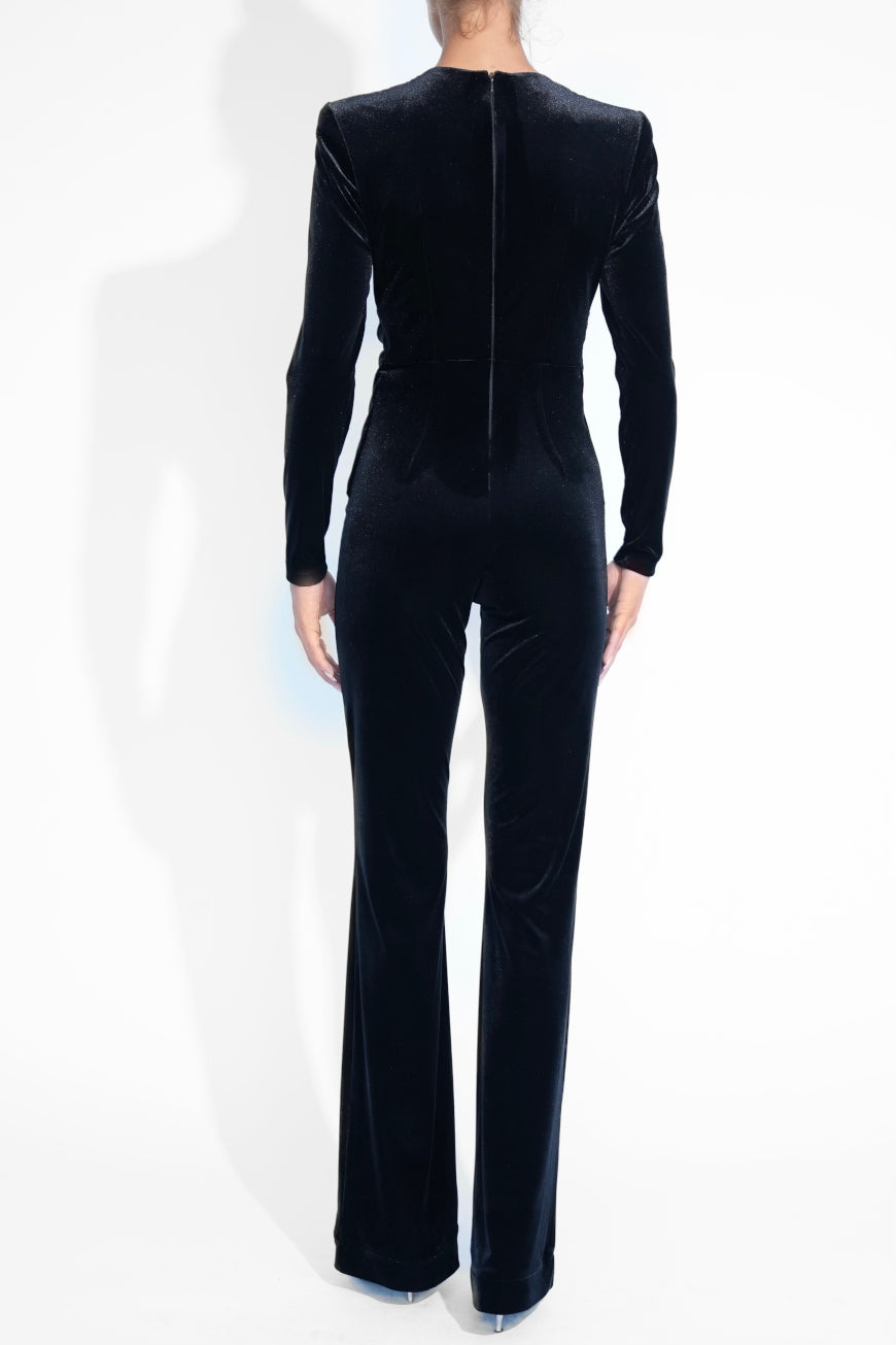 Velvet Catsuit black