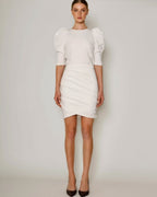 Puffed Sleeved Shirt off white