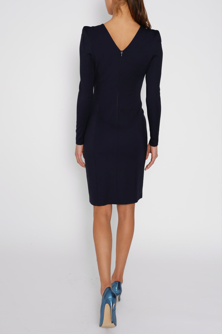 Fitted Dress Jersey navy