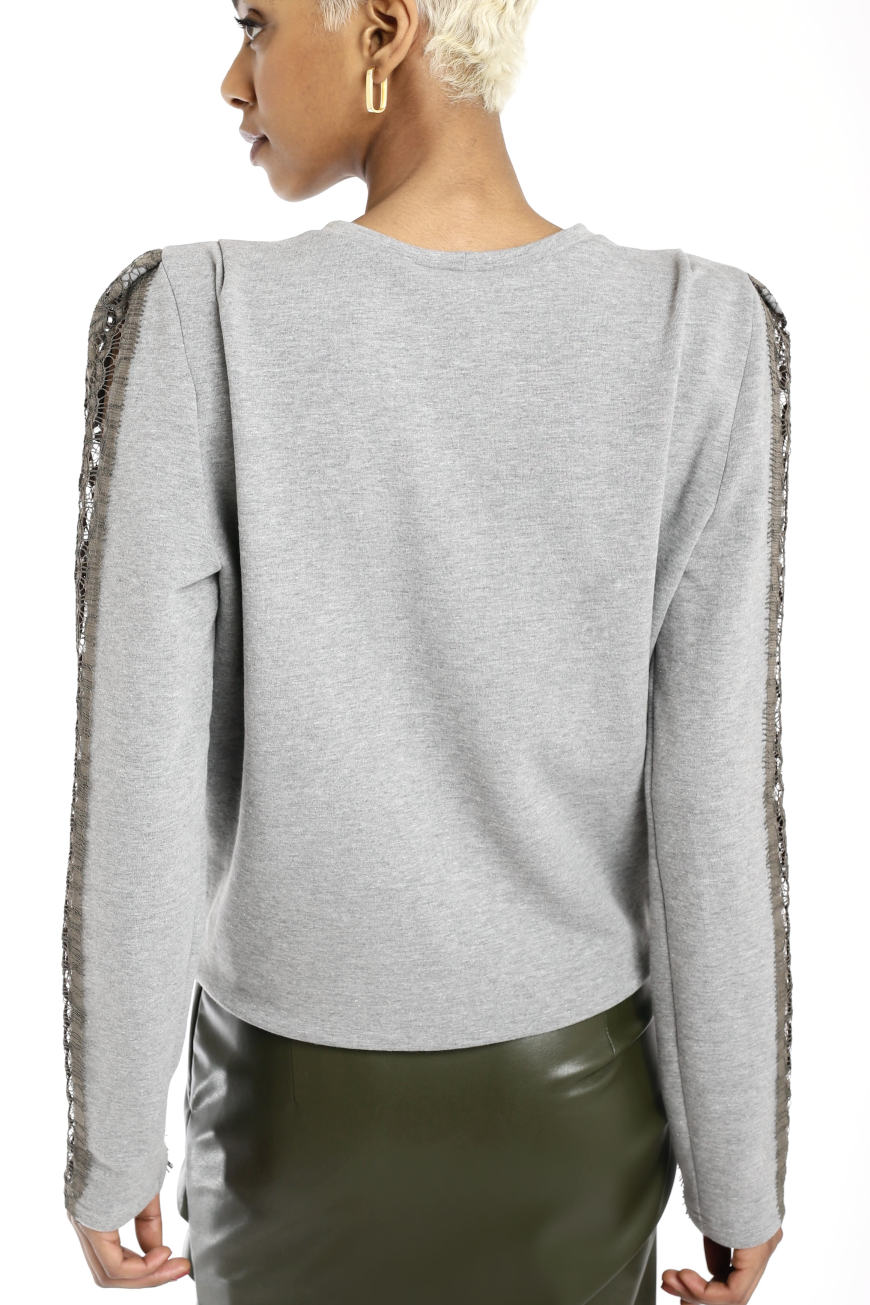 Laced Sweatshirt grey