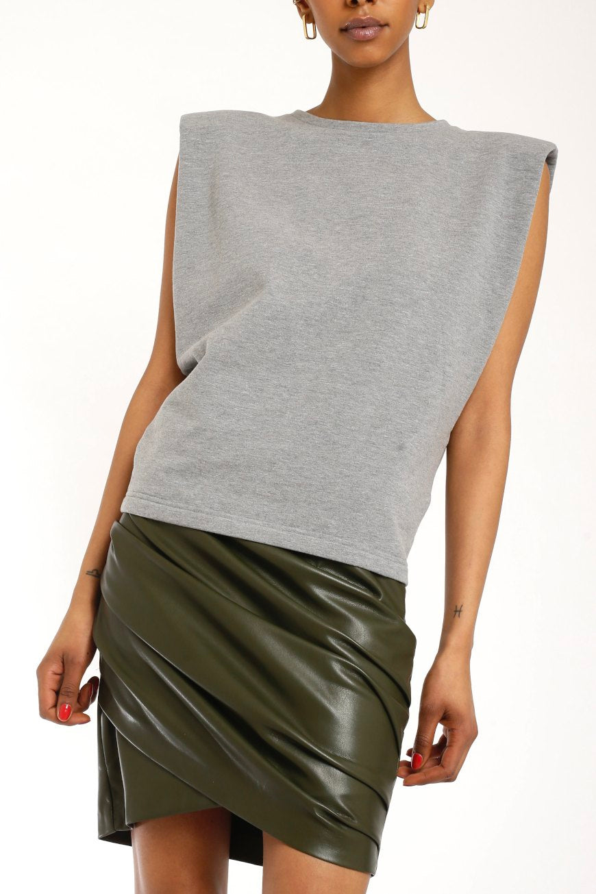Padded Top grey