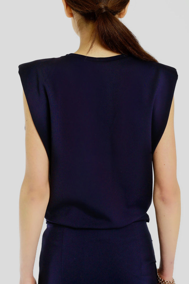 Padded Top navy