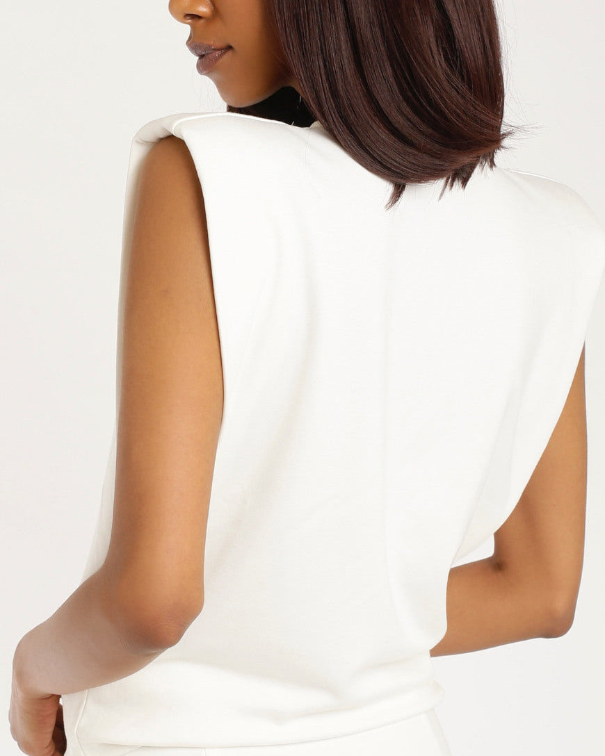 Padded Top offwhite