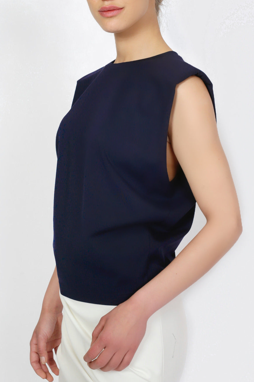 Padded Top navy