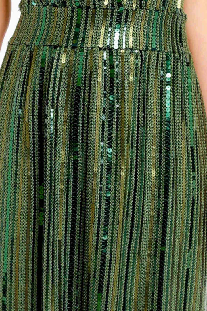 Sparkling green Mididress